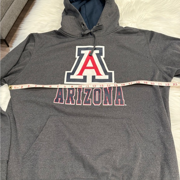 University of Arizona Wildcats Gray Hooded Sweatshirt Hoodie Men's Medium - Picture 9 of 14